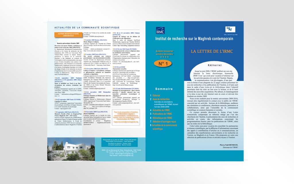 Impression brochure Lettre IRMC