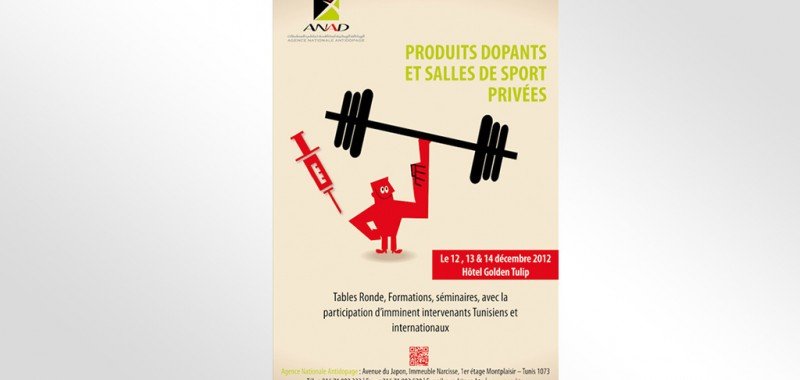 Affiche « salle de sport sans dopage »