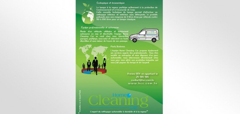 Flyer Home Cleaning Car