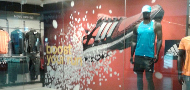 Habillage Vitrine Adidas