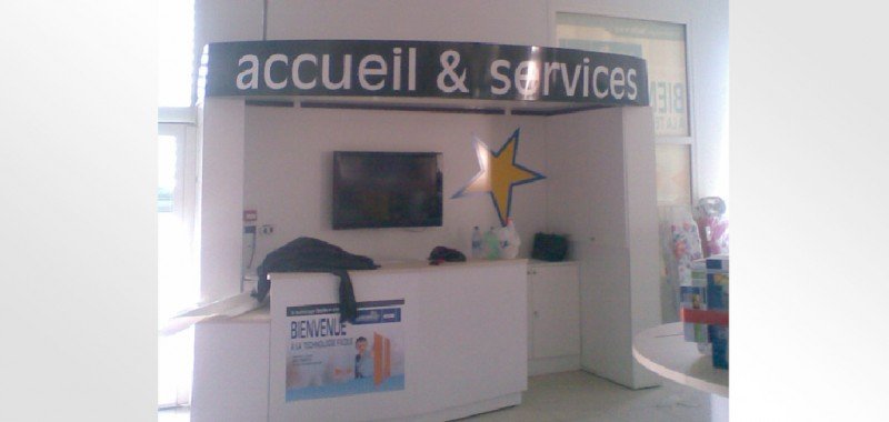 Habillage espace commercial Euronics