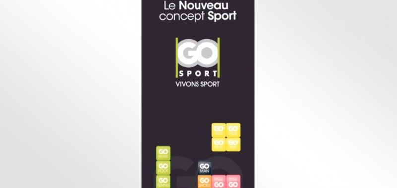 Habillage magasin Go Sport Le Claridge