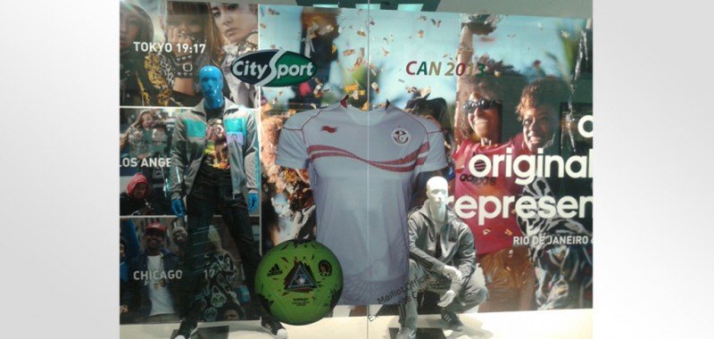 Habillage vitrine et magasin City Sport