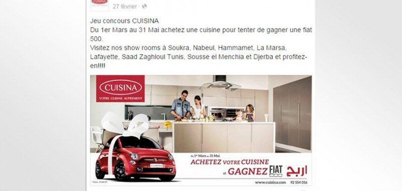 Campagne Facebook Ads Cuisina