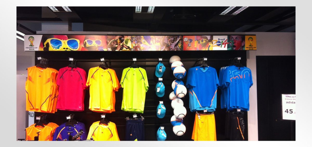 Habillage magasin Go Sport La Marsa : Opération Coupe du monde 2014