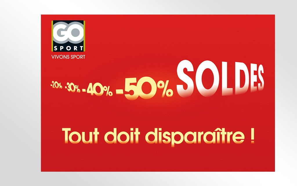 Kakemono Opération Soldes Go Sport