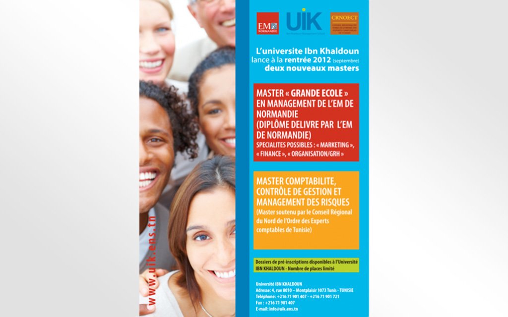 Poster for Ibn Khaldoun University