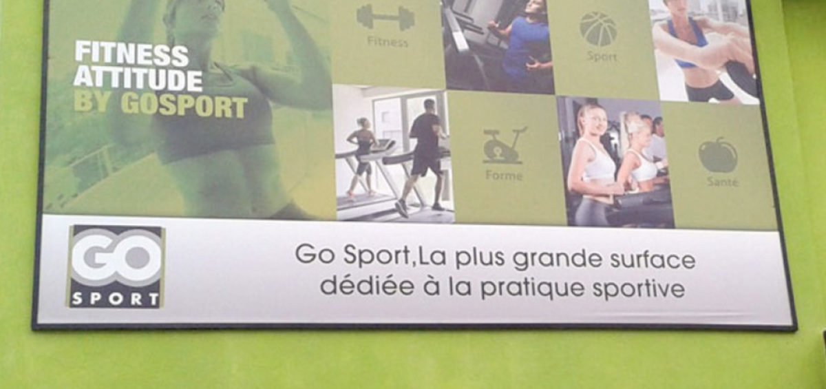 Habillage magasin Go Sport La Marsa