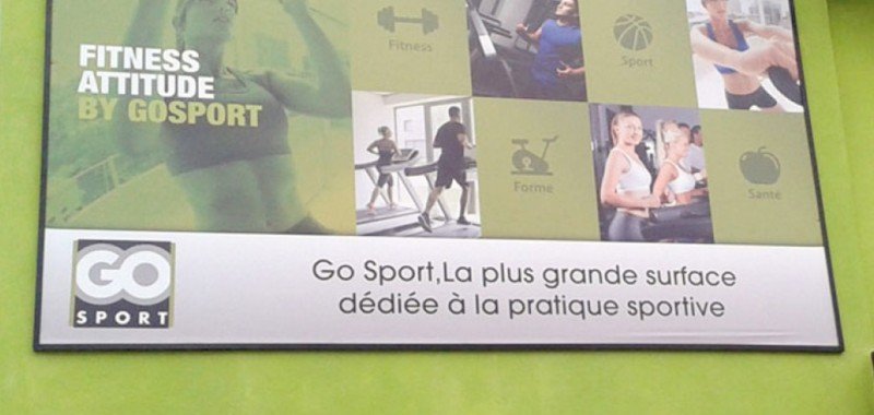 Habillage magasin Go Sport La Marsa