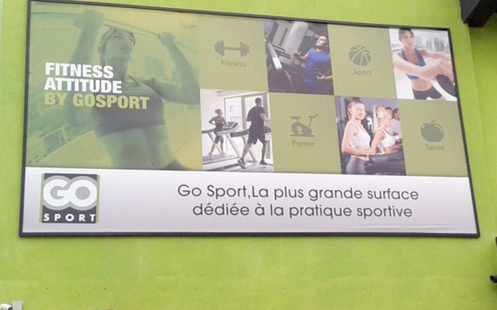 Habillage magasin Go Sport La Marsa