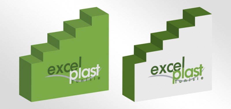 Habillage de présentoir excelplast