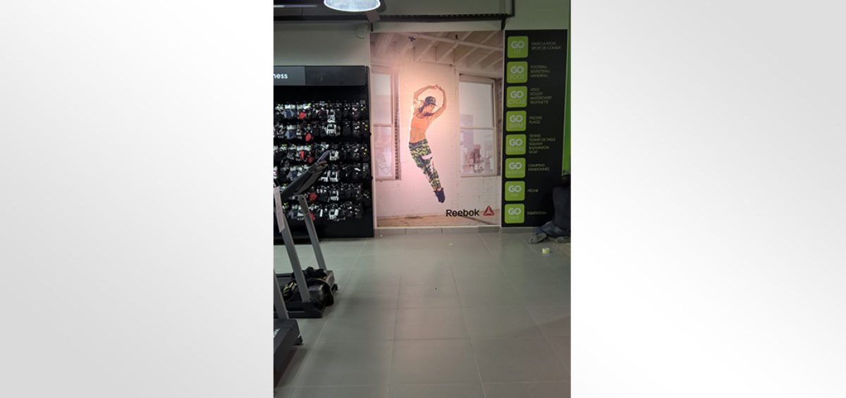 Habillage magasin Go Sport la Marsa