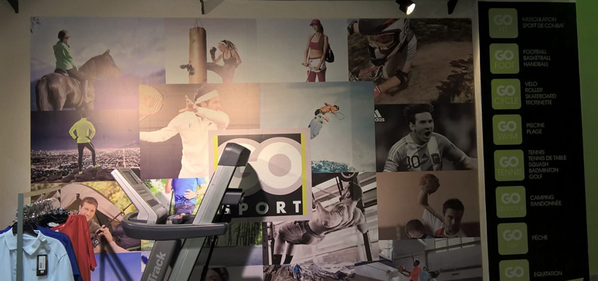 Habillage magasin Go Sport la Marsa