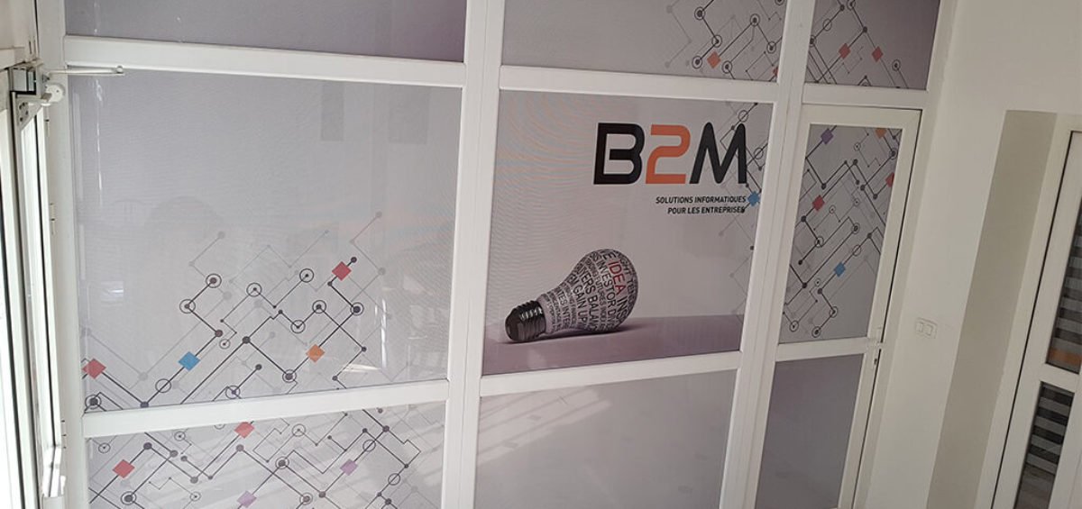 Habillage bureaux B2M en micro perforé