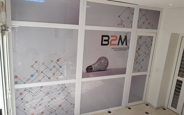 Habillage bureaux B2M en micro perforé