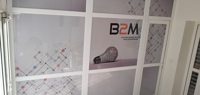 Habillage bureaux B2M en micro perforé