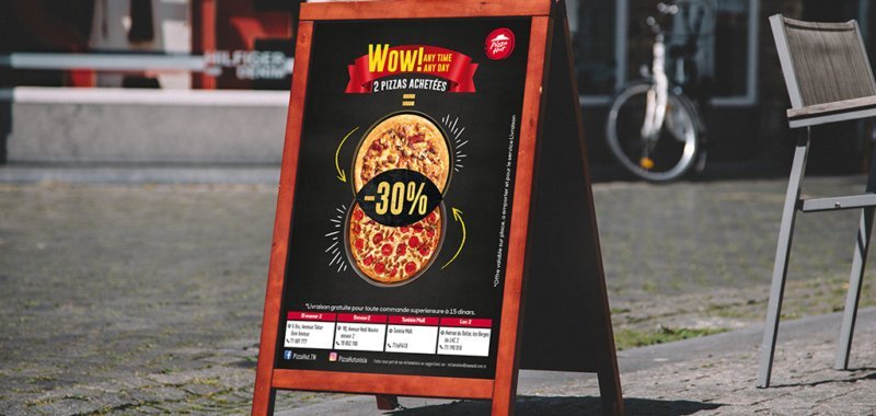 Chevalet Wow Deal Pizza Hut