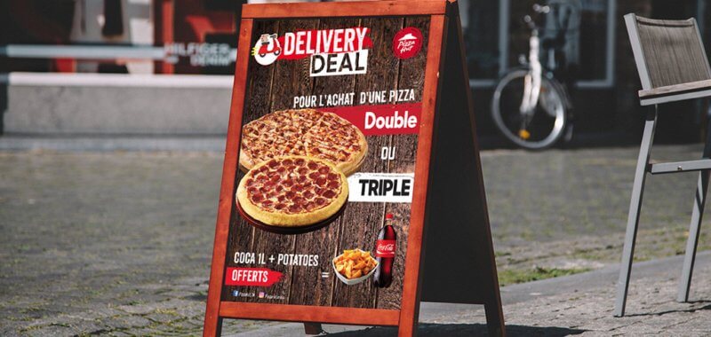 Chevalet delivery Deal Pizza Hut