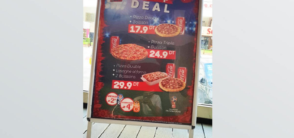 Conception et Impression affiche Pizza Hut