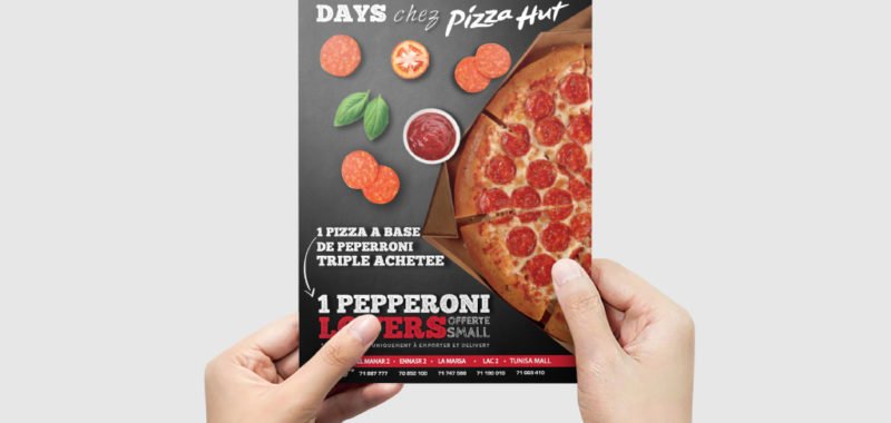 Conception Flyer Pepperoni Days Pizza Hut