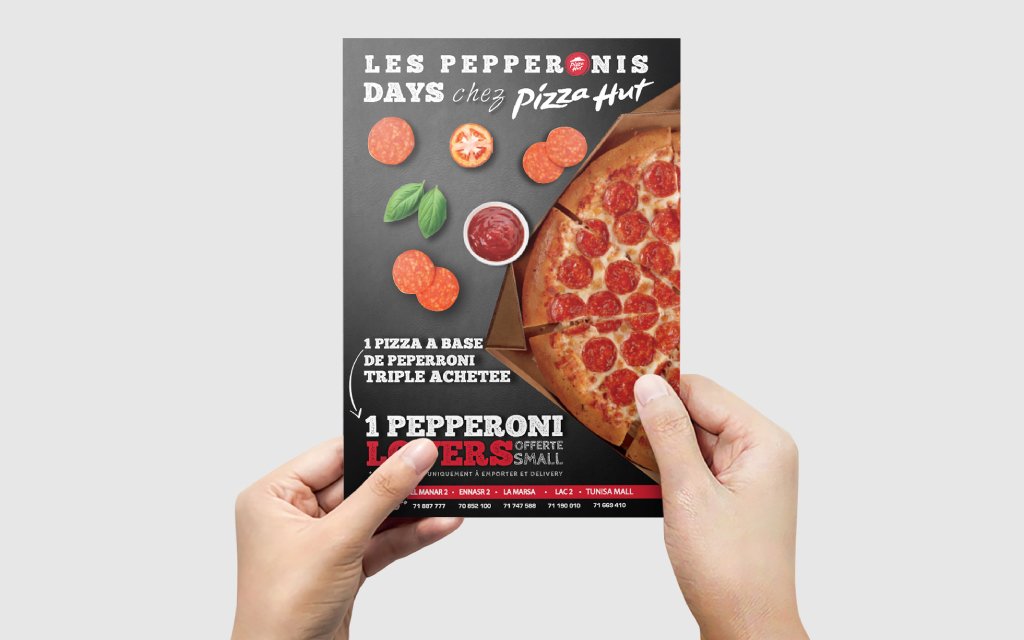 Conception Flyer Pepperoni Days Pizza Hut