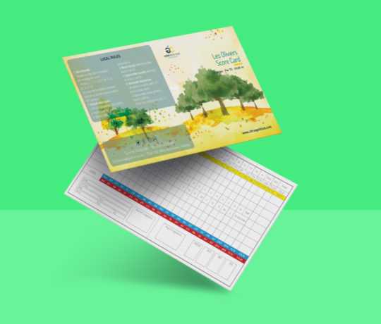 Conception Score card parcours les oliviers