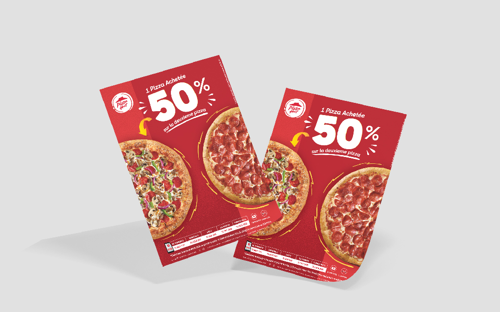 Conception Présentoir BOGO Pizza Hut