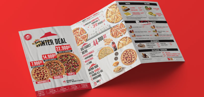 Dépliant winter deal pizza Hut