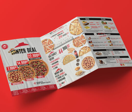 Dépliant winter deal pizza Hut