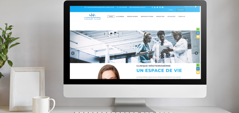 conception site web clinique Méditerranéenne