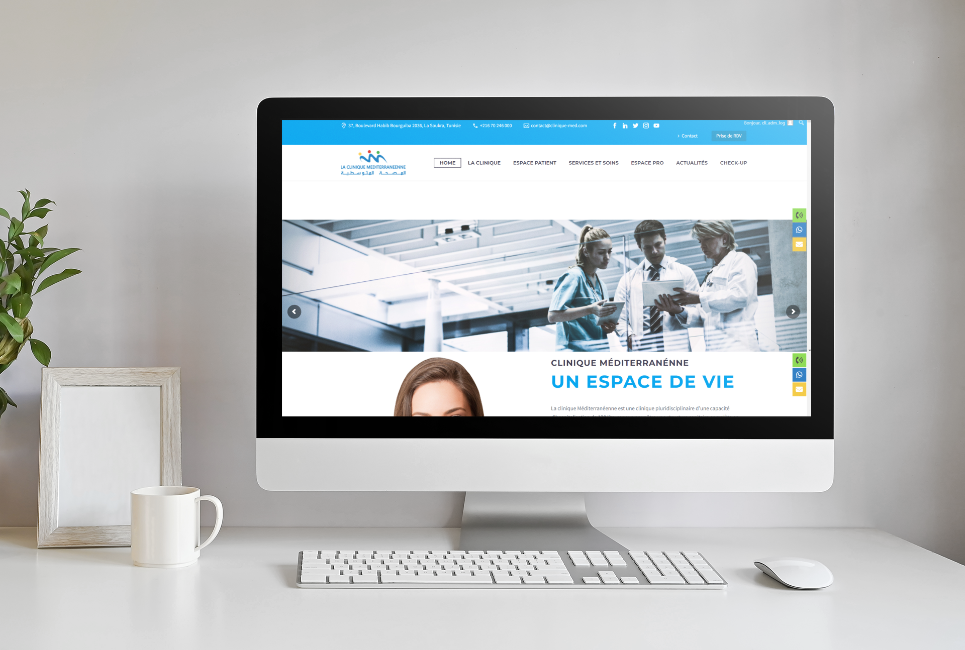 conception site web clinique Méditerranéenne