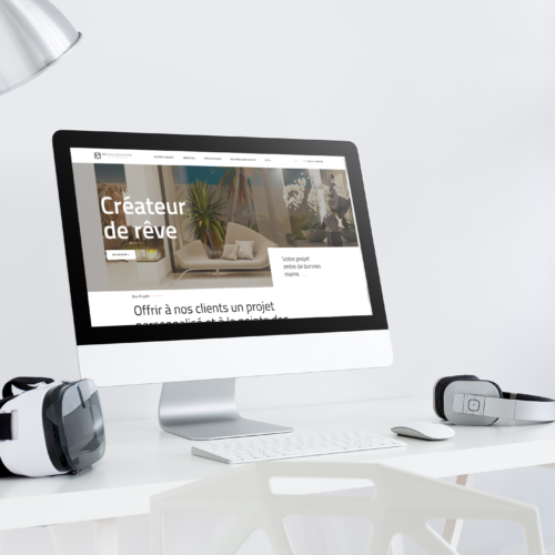 conception site web cabinet design d'intérieur