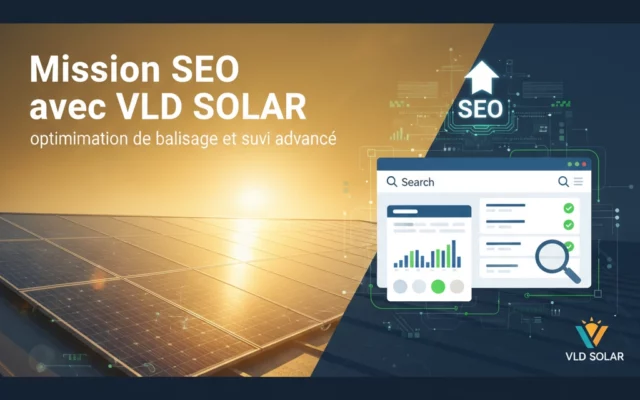 Mission SEO avec VLD SOLAR : optimisation de balisage et suivi avancé