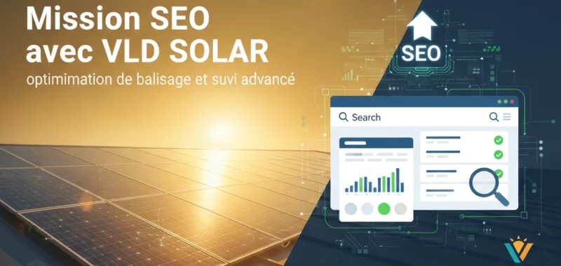 Mission SEO avec VLD SOLAR : optimisation de balisage et suivi avancé