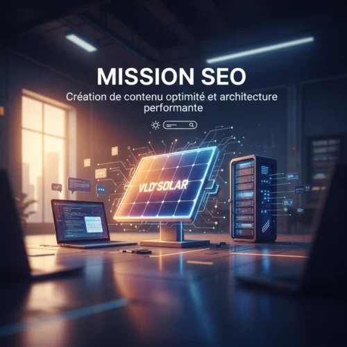 Mission SEO avec VLD SOLAR : création de contenu optimisé et architecture performante
