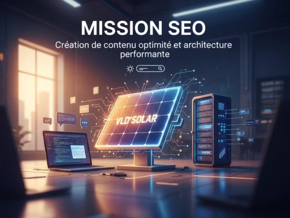 Mission SEO avec VLD SOLAR : création de contenu optimisé et architecture performante