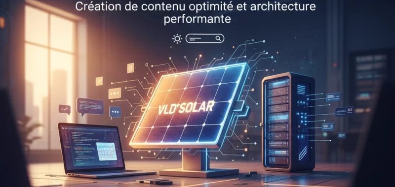 Mission SEO avec VLD SOLAR : création de contenu optimisé et architecture performante