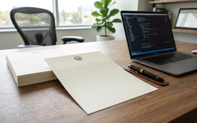 Branding et Papeterie : La Création du Papier à Entête pour Sustain Square