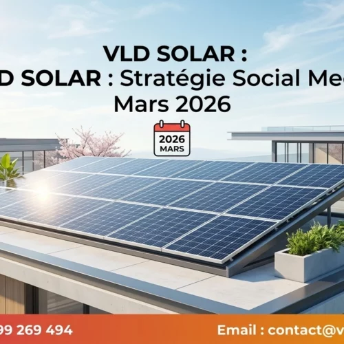 VLD SOLAR : Cap sur l'énergie solaire en Mars 2026 avec une stratégie Social Media sur mesure