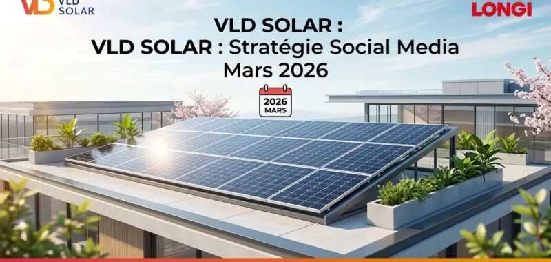 VLD SOLAR : Cap sur l'énergie solaire en Mars 2026 avec une stratégie Social Media sur mesure